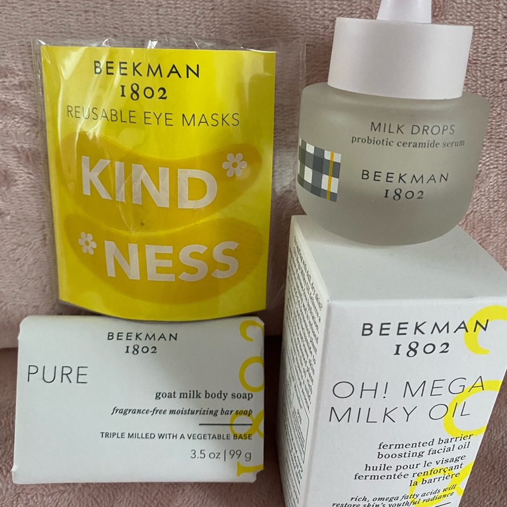 Beekman 1802 Skincare Collection - milk drops, pure, mega milky
